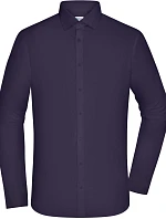 Daiber JN 1372 Popelínová košeľa slim fit s dlhým rukávom 02.1372 tmavo fialová