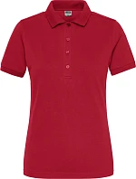 Daiber JN 1805 Dámske pracovné elastické bio polo tričko – Solid 02.1805 červené