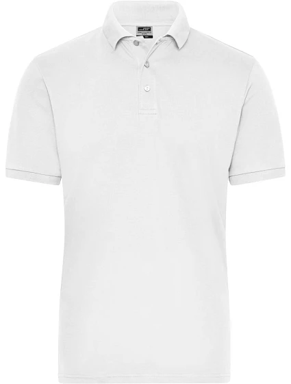 Daiber JN 1806 Pánské pracovní elastické bio polo - Solid 02.1806 white Daiber JN 1806 Pánské pracovní elastické bio polo - Solid 02.1806 white