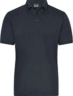 Daiber JN 1806 Pánské pracovní elastické bio polo - Solid 02.1806 carbon