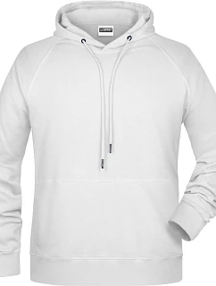 Daiber 8024 Pánská raglánová mikina s kapucí 02.8024 white