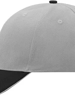 Daiber MB 24 6 panelová sandwich kšiltovka 03.0024 light grey/black/light grey