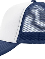 Daiber MB 70 5 panelová polyesterová síťovaná kšiltovka 03.0070 white/navy