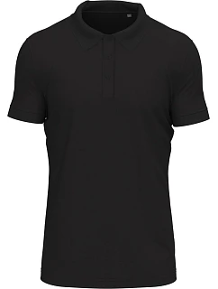 Stedman Stretch Polo Pánské elastické piqué polo z těžké bavlny 05.9640 black opal