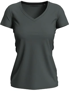 Stedman Stretch-T V-neck Women Dámské tričko s výstřihem do V 05.9710 slate grey
