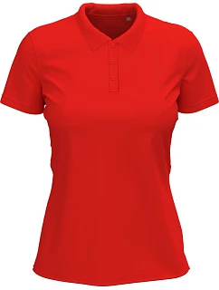 Stedman Stretch Polo Women Dámské elastické piqué polo z těžké bavlny 05.9740 scarlet red
