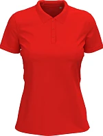 Stedman Stretch Polo Women Dámske elastické polo tričko z hrubej bavlny 05.9740 šarlátovo červené