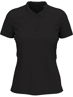 Stedman Stretch Polo Women Dámské elastické piqué polo z těžké bavlny 05.9740 black opal