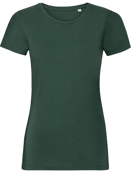 Russell Athletic 108F Dámske tričko Pure Organic 10.108F fľaškovozelené Russell Athletic 108F Dámske tričko Pure Organic 10.108F fľaškovozelené