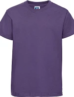 Russell Athletic 180B Detské tričko z hrubej bavlny „Authentic“ 10.180B fialové