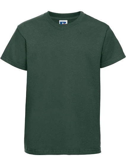 Russell Athletic 180B Detské tričko z hustej bavlny „Authentic“ 10.180B fľaškovozelené