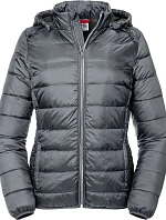 Russell Athletic 440F Dámska bunda Nano s kapucňou 10.440F iron grey