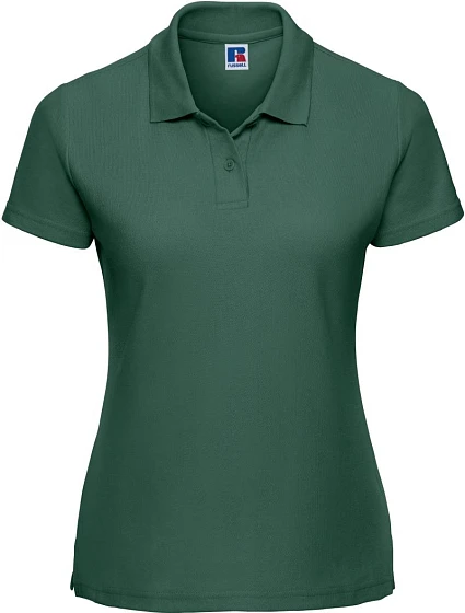 Russell Athletic 539F Dámske polo tričko z piké 10.539F fľaškovozelené Russell Athletic 539F Dámske polo tričko z piké 10.539F fľaškovozelené