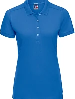 Russell Athletic 566F Dámske elastické polo tričko z piké 10.566F azúrovomodrá