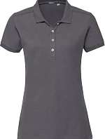 Russell Athletic 566F Dámske elastické polo tričko z piké 10.566F convoy grey