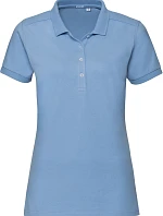Russell Athletic 566F Dámske elastické polo tričko z piké 10.566F sky