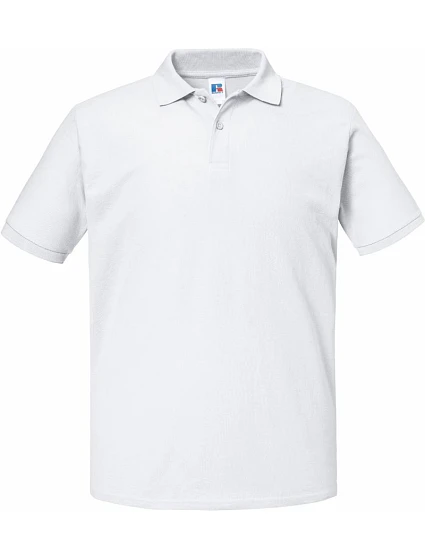 Russell Athletic 570M Pánske piqué polo „Authentic Eco“ 10.570M biele Russell Athletic 570M Pánske piqué polo „Authentic Eco“ 10.570M biele