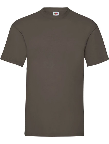 Tričko Fruit of the Loom Valueweight T 16.1036 čokoládová Tričko Fruit of the Loom Valueweight T 16.1036 čokoládová