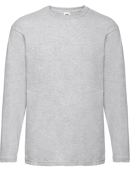 Fruit of the Loom Valueweight T LSL Tričko s dlhým rukávom 16.1038 heather grey Fruit of the Loom Valueweight T LSL Tričko s dlhým rukávom 16.1038 heather grey