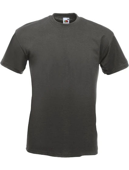 Tričko Fruit of the Loom Super Premium T 16.1044 svetlo grafitové