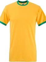 Tričko Fruit of the Loom Ringer T Racerback 16.1168 slnečnica/kelly zelená