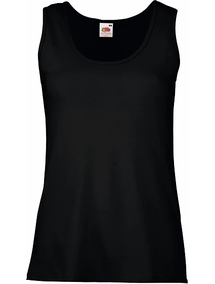 Fruit of the Loom Lady-Fit Valueweight Vest Dámske tielko 16.1376 čierne Fruit of the Loom Lady-Fit Valueweight Vest Dámske tielko 16.1376 čierne