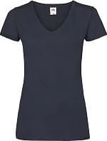 Fruit of the Loom Lady-Fit Valueweight V-Neck T Dámske tričko s výstrihom do V 16.1398 tmavomodrá