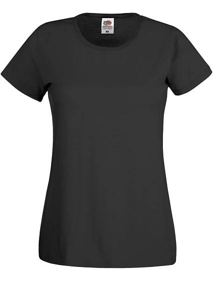 Fruit of the Loom Lady-Fit Original T Dámske tričko 16.1420 čierne