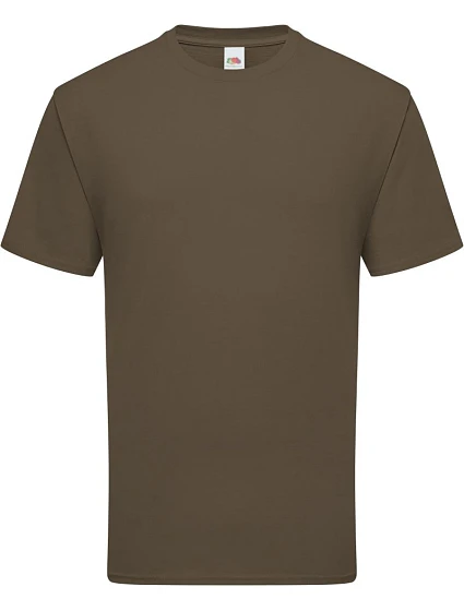 Fruit of the Loom Iconic 195 T Pánske tričko z hrubého materiálu 16.1422 truffle Fruit of the Loom Iconic 195 T Pánske tričko z hrubého materiálu 16.1422 truffle