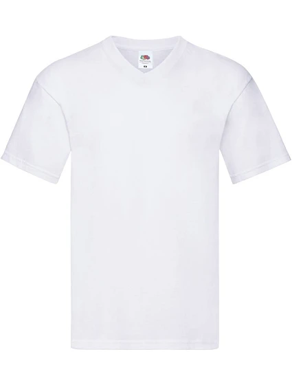 Fruit of the Loom Original V-Neck T Pánske tričko s výstrihom do V 16.1426 biele Fruit of the Loom Original V-Neck T Pánske tričko s výstrihom do V 16.1426 biele
