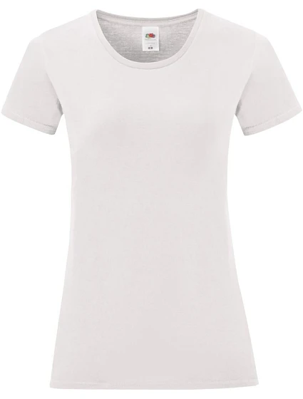 Fruit of the Loom Lady-Fit Iconic 150 T Dámske tričko 16.1432 biele Fruit of the Loom Lady-Fit Iconic 150 T Dámske tričko 16.1432 biele