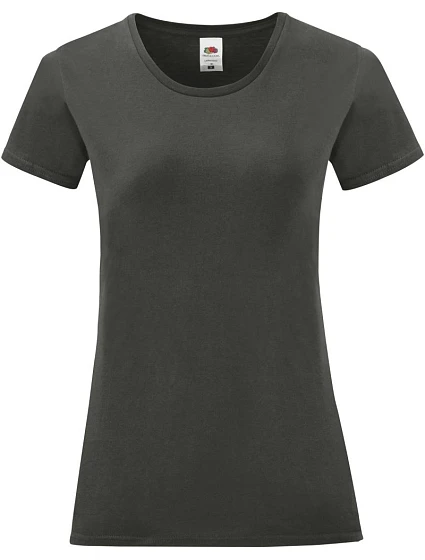 Fruit of the Loom Lady-Fit Iconic 150 T Dámske tričko 16.1432 light graphite Fruit of the Loom Lady-Fit Iconic 150 T Dámske tričko 16.1432 light graphite