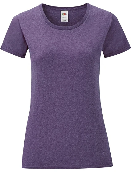 Fruit of the Loom Lady-Fit Iconic 150 T Dámske tričko 16.1432 heather purple Fruit of the Loom Lady-Fit Iconic 150 T Dámske tričko 16.1432 heather purple