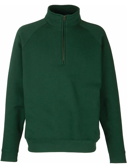 Fruit of the Loom Premium Zip Neck Sweat Mikina s 1/4 zipsom 16.2032 fľaškovozelená Fruit of the Loom Premium Zip Neck Sweat Mikina s 1/4 zipsom 16.2032 fľaškovozelená