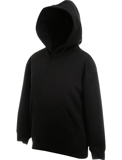 Fruit of the Loom Classic Kids Hooded Sweat Detská mikina s kapucňou 16.2043 čierna Fruit of the Loom Classic Kids Hooded Sweat Detská mikina s kapucňou 16.2043 čierna