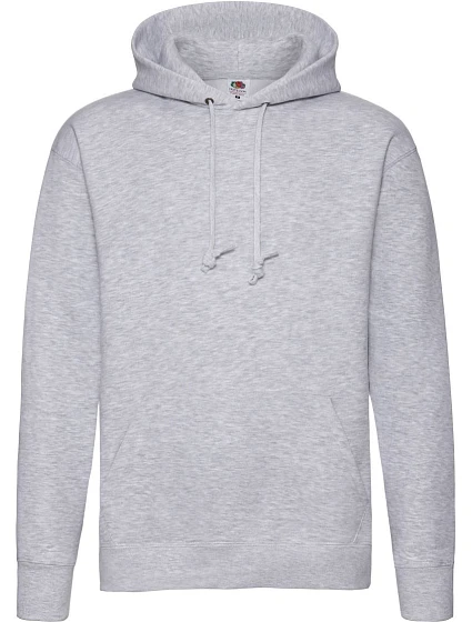 Fruit of the Loom Premium Hooded Sweat Pánska mikina s kapucňou 16.2152 heather grey Fruit of the Loom Premium Hooded Sweat Pánska mikina s kapucňou 16.2152 heather grey