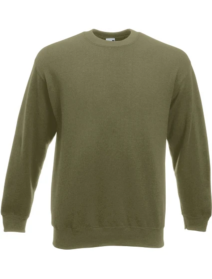 Fruit of the Loom Premium Set-In Sweat Pánska mikina 16.2154 classic olive Fruit of the Loom Premium Set-In Sweat Pánska mikina 16.2154 classic olive