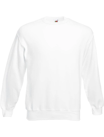 Mikina Fruit of the Loom Classic Set-In Sweat 16.2202, biela