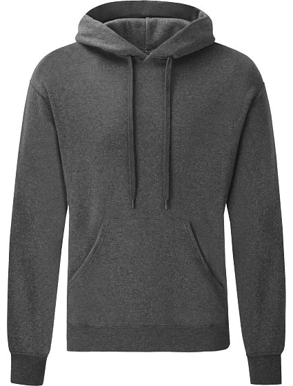 Fruit of the Loom Classic Hooded Sweat Mikina s kapucňou 16.2208 tmavošedá melírovaná Fruit of the Loom Classic Hooded Sweat Mikina s kapucňou 16.2208 tmavošedá melírovaná