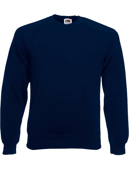 Fruit of the Loom Classic Raglan Sweat – raglánová mikina 16.2216, tmavomodrá