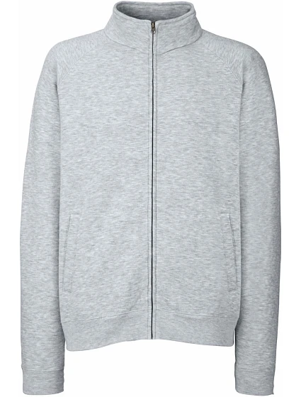 Mikina Fruit of the Loom Premium Sweat Jacket 16.2228, melírovaná sivá Mikina Fruit of the Loom Premium Sweat Jacket 16.2228, melírovaná sivá