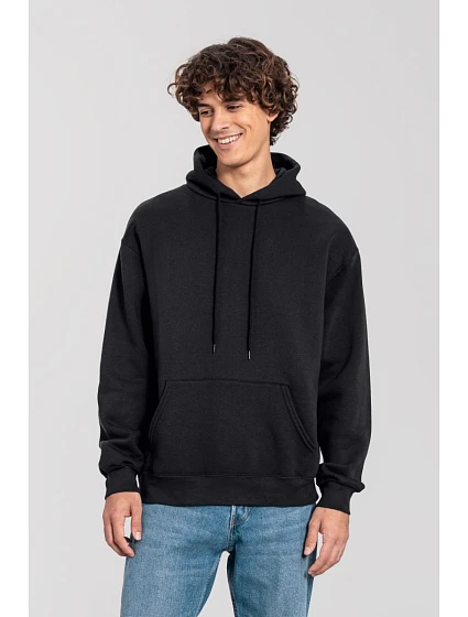 Fruit of the Loom Iconic Premium Hooded Sweat Mikina s kapucňou z hrubej bavlny 16.2284 čierna