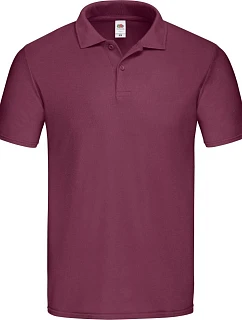 Fruit of the Loom Original Polo – Pánske piqué polo tričko 16.3050, bordová