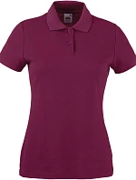 Fruit of the Loom Lady-Fit 65/35 Polo Dámske piqué polo 16.3212 burgundská červená