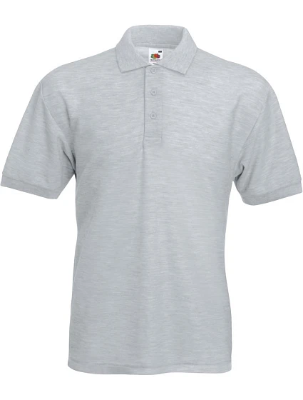 Fruit of the Loom 65/35 Pique Polo Piqué polo 16.3402 melírovaná šedá Fruit of the Loom 65/35 Pique Polo Piqué polo 16.3402 melírovaná šedá