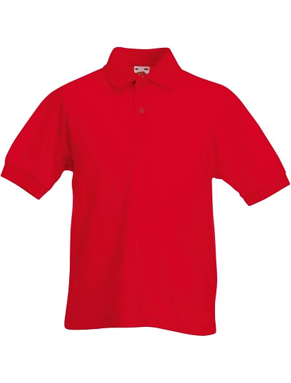 Fruit of the Loom Kids 65/35 Polo Detské piqué polo 16.3417 červené Fruit of the Loom Kids 65/35 Polo Detské piqué polo 16.3417 červené