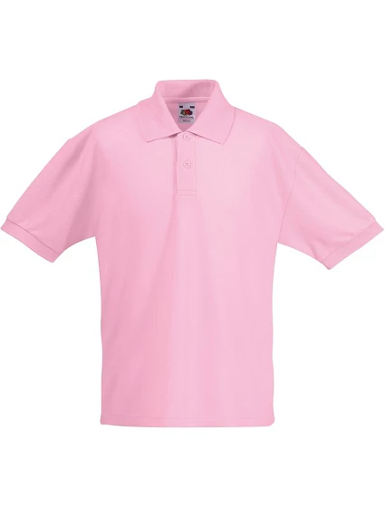 Fruit of the Loom Kids 65/35 Polo Detské piqué polo 16.3417 svetlo ružové Fruit of the Loom Kids 65/35 Polo Detské piqué polo 16.3417 svetlo ružové