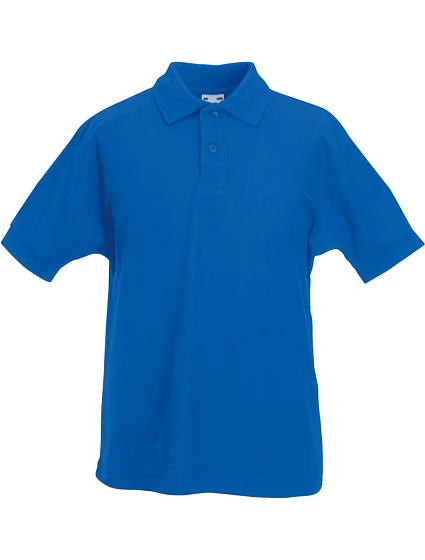 Fruit of the Loom Kids 65/35 Polo Detské piqué polo 16.3417 kráľovská modrá Fruit of the Loom Kids 65/35 Polo Detské piqué polo 16.3417 kráľovská modrá