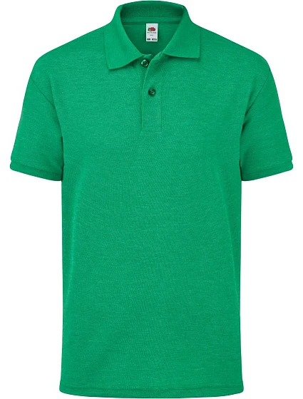 Fruit of the Loom Kids 65/35 Polo Detské piqué polo 16.3417 retro heather green Fruit of the Loom Kids 65/35 Polo Detské piqué polo 16.3417 retro heather green