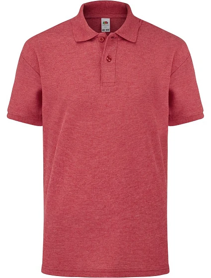 Fruit of the Loom Kids 65/35 Polo Detské piqué polo 16.3417 vintage heather red